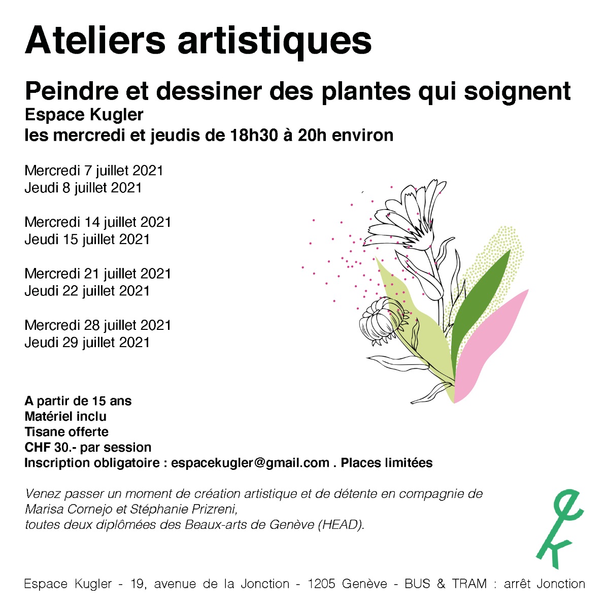 ateliers espace Kugler juillet 2021 verso