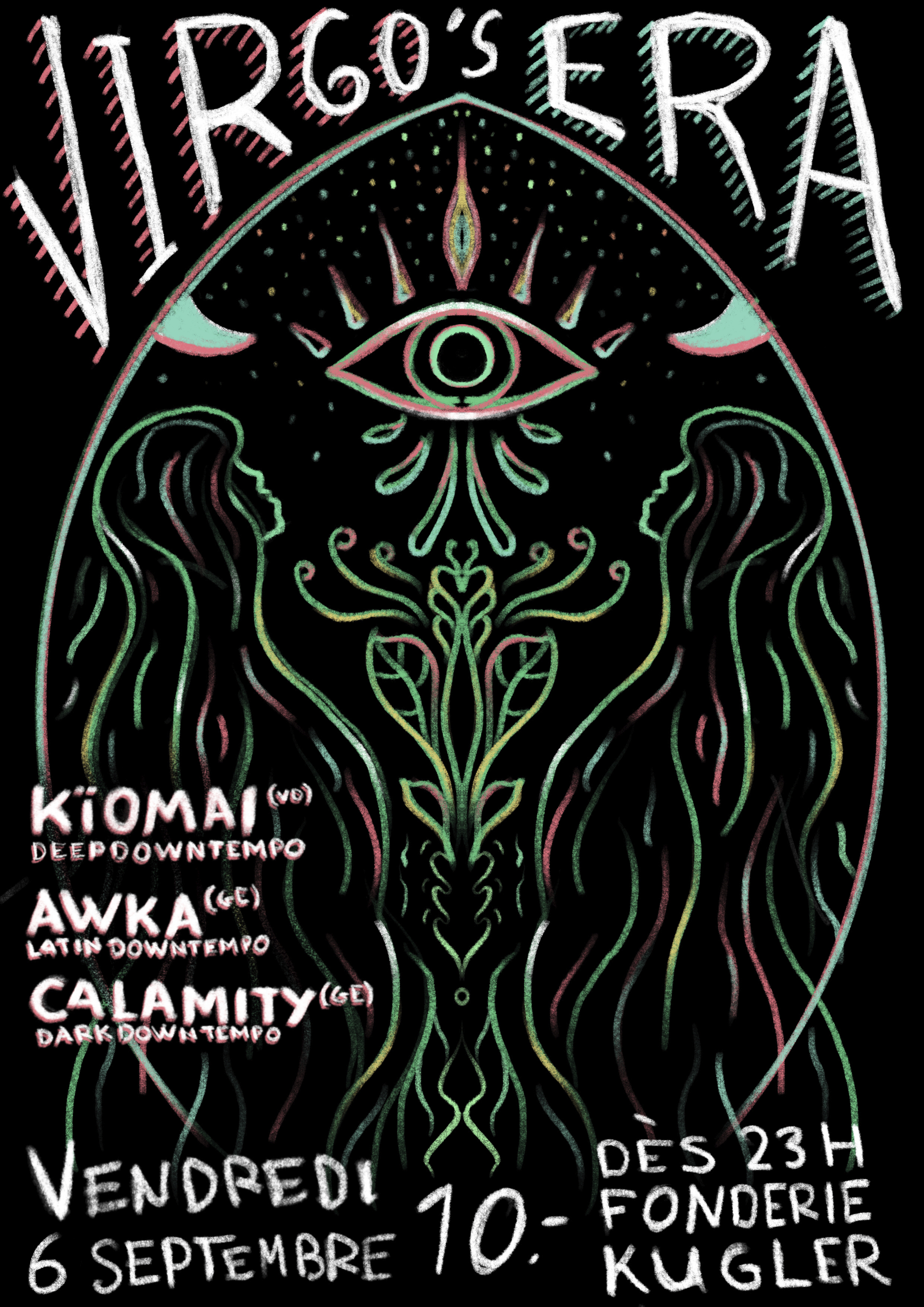 Virgos Era A4 Affiche Line Up 300 dpi